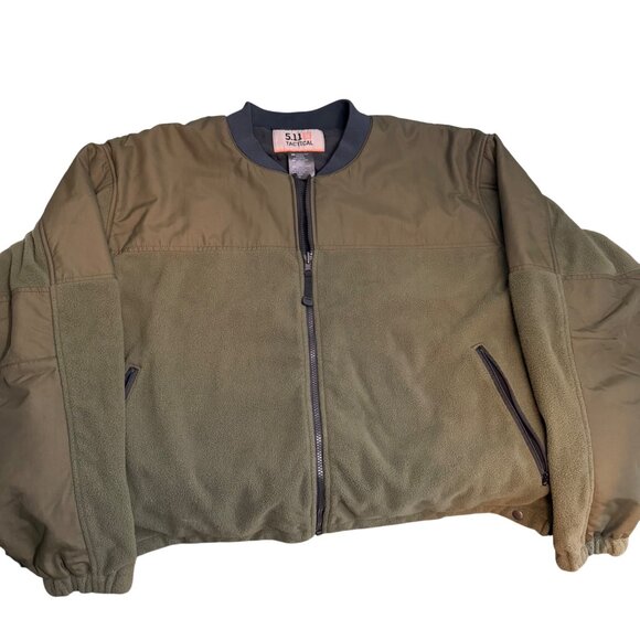 5.11 Tactical Patrol Fleece Jacket Liner - Green - 2XL (48027-890) - Picture 2 of 8
